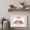 CaptainCrafts Cross Stitch Kits Counted Cross Stitch Unprinted Fabrics Cross Stitching DIY Art DMC Needlecrafts Embroidery Kit for Adults (White, Sleeping Baby Bear (Pink)) view 2