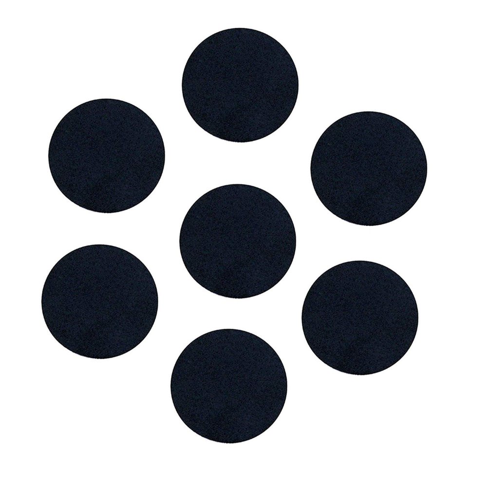 JIANZHENKEJI Adhesive Felt Circles for DIY and Sewing Handcraft, 1.5 Inch(100 Count, Black)