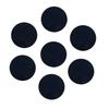 JIANZHENKEJI Adhesive Felt Circles for DIY and Sewing Handcraft, 1.5 Inch(100 Count, Black) view 1