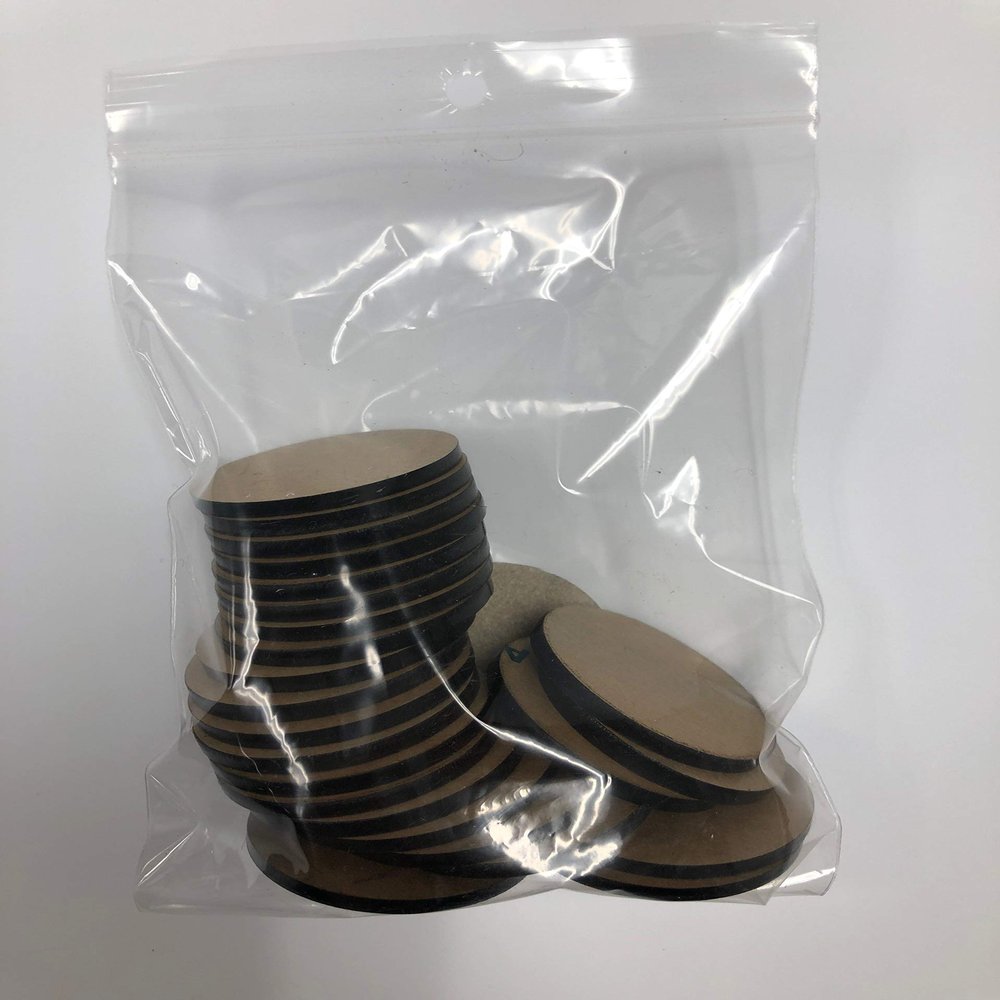 1.5 Inch Black Acrylic Circle (50Count)