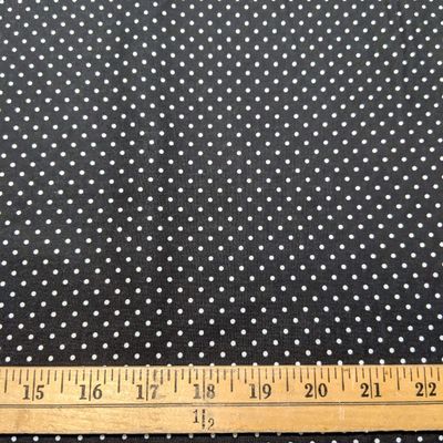 Swiss Dot on Black - White - Riley Blake Cotton Fabric