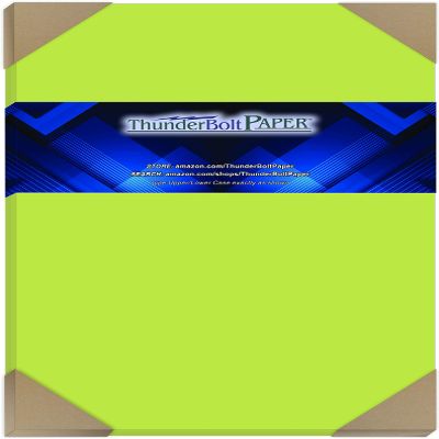 100 Lime Green 65lb Cover|Card Paper - 8.5 X 14 Inches Legal & Menu Size - 65 lb/Pound Light Weight Cardstock - Quality Printable Smooth Surface for Bright Colorful Results