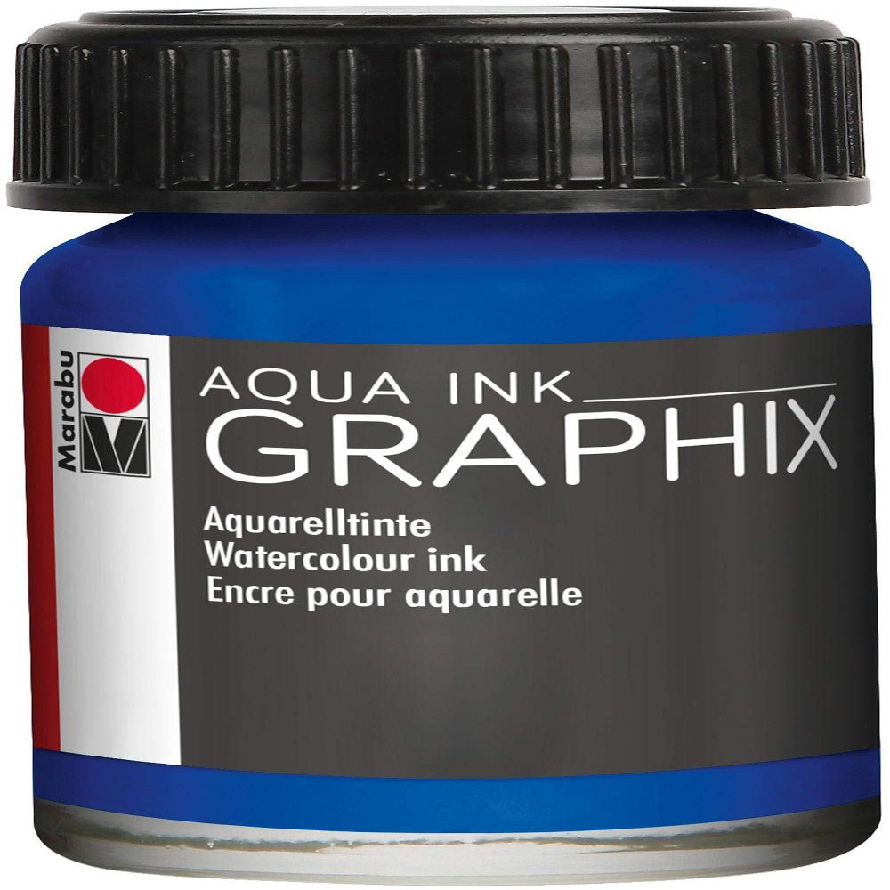 Marabu Aqua Ink 15ml-Dark Ultramarine