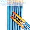 BOSOBO Paint Brush Sets, 6 Pack 60 Pcs Pointed-Round Tip Paintbrushes Nylon Hair Artist Acrylic Paint Brushes for Acrylic Watercolor Oil, Face Art, Model, Miniature Detailing & Rock Painting, Blue view 4