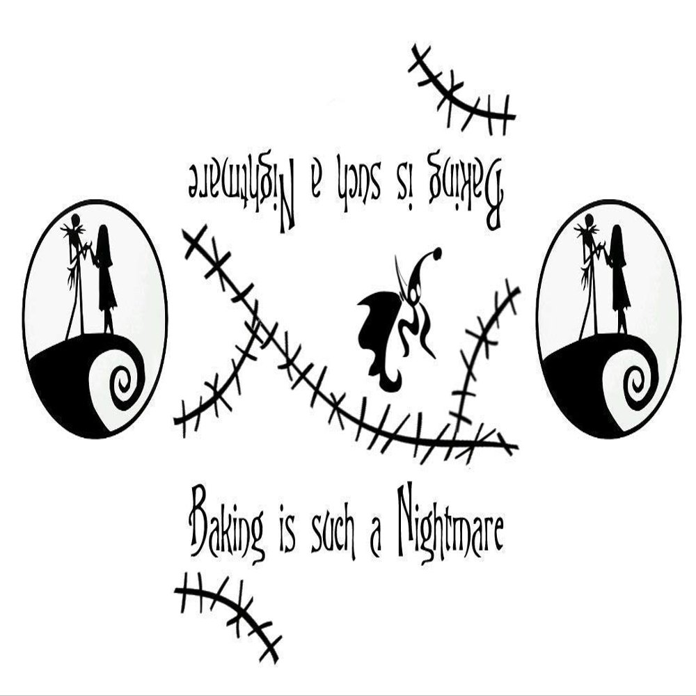 Baking is a Nightmare Vinyl Decal Sticker for Kitchen Mixers
