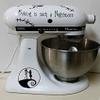 Baking is a Nightmare Vinyl Decal Sticker for Kitchen Mixers view 3