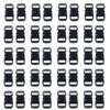 3/8 Inch Black Plastic Buckles - Curved Contoured Quick Side Release Buckles view 1