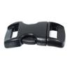 3/8 Inch Black Plastic Buckles - Curved Contoured Quick Side Release Buckles view 4