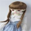 Doll Wigs JD018B Double Braids Anna Doll Wigs Synthetic Mohair BJD Doll Accessories (Brown, 8-9inch) view 3
