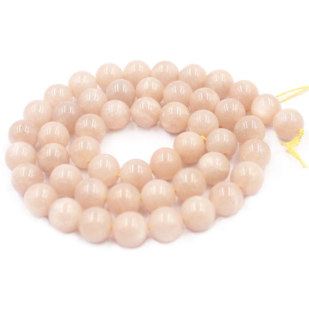 4 6 8 10 12mm 3A Grade Pure Sun Stone Round Jewelry Loose Gemstone Beads Strand 15" Natural Stone for Necklace Bracelet DIY Design