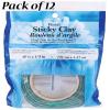 Panacea Florist Sticky Clay Rolls Bulk Pack of 12 Green 4 Foot Rolls Floral Adhesive Clay for Artificial Flower Arrangements Craft Projects Floral Design and Decorative Displays view 1