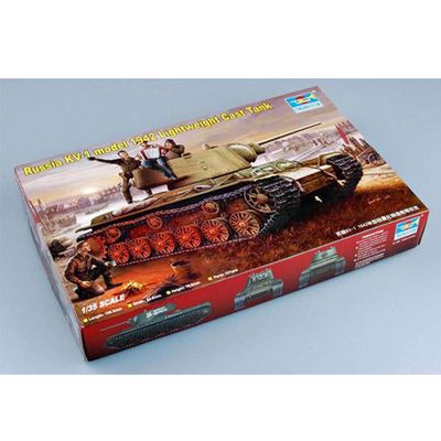 Trumpeter 1:35 Russia KV-1 Model 1942 Lightweight Cast Tank Plastic Kit #00360