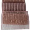 10 Yards Rose Gold Metallic Mesh Ribbon, 6" Wide, 2 Designs Included, 5 Yards Each view 1