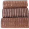 10 Yards Rose Gold Metallic Mesh Ribbon, 6" Wide, 2 Designs Included, 5 Yards Each view 3