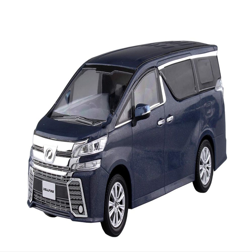 Aoshima Bunka Kyozai 1/32 The snap kit Series Toyota VELLFIRE Grayish Blue Mica Metallic-Painted Plastic Model 04-D