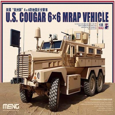 Meng SS-005 US Cougar MRAP 6x6 Vehicle 1/35 Scale Model Kit