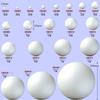 Nippon Chuko CN416 Round Styrene Ball Core 3.5 inches (90 mm), Set of 5, Craft Supplies, Styrene Core view 4