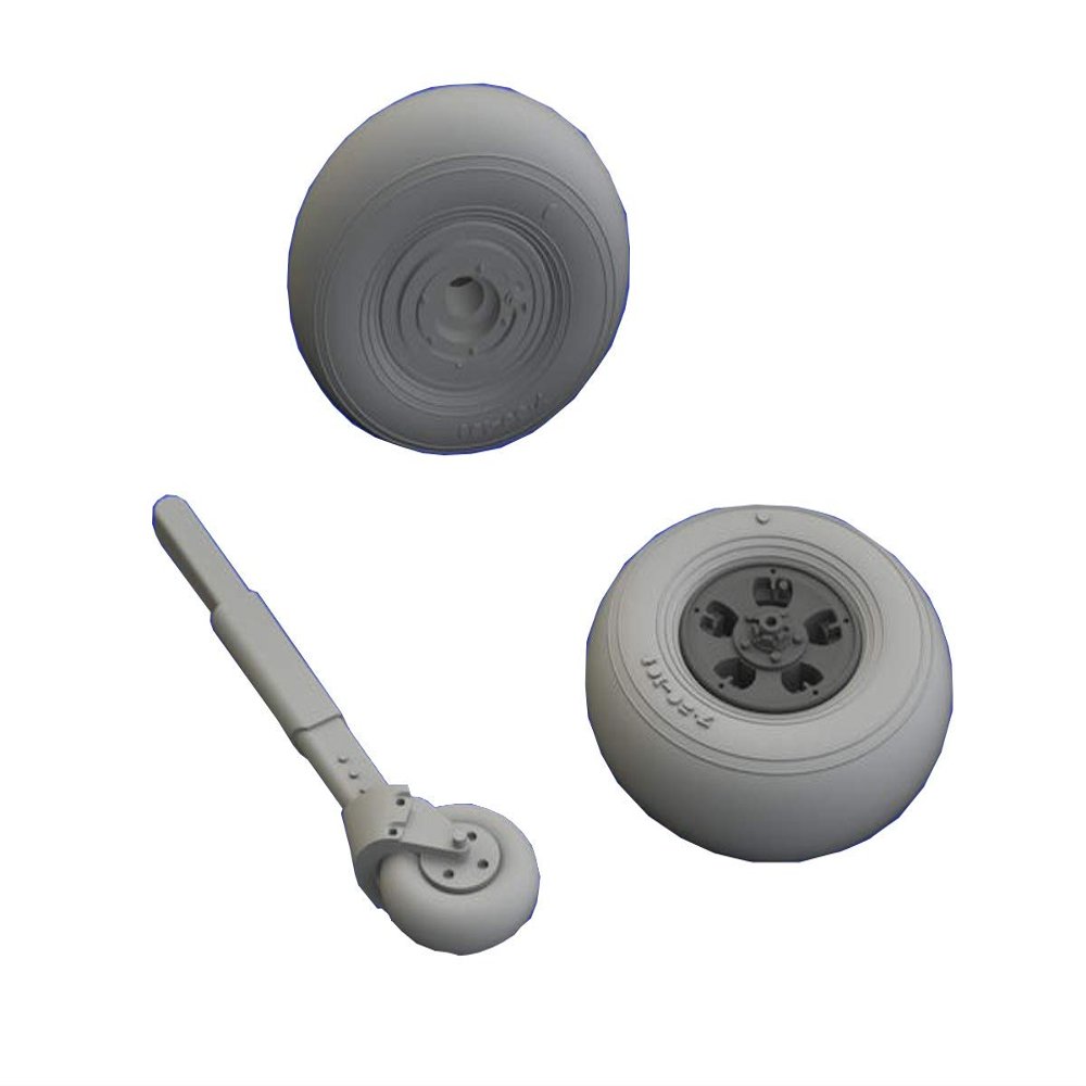Eduardo 1/48 Brassin Spitfire Mk.1 Wheel (for Tamiya) Plastic Model Yaw Parts EDU648455