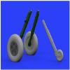Eduardo 1/48 Brassin Spitfire Mk.1 Wheel (for Tamiya) Plastic Model Yaw Parts EDU648455 view 2