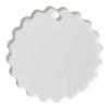 15PCS Clear Blank Acrylic Scallop Acrylic Circle Ornaments Accessories Laser Cut Blank Acrylic Keychain Accessory (Clear, 2.5") view 1