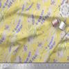 Soimoi Cotton Jersey Yellow Fabric - by The Yard - 58 Inch Wide - Leaves & Lavender Floral Print Fabric - Botanical and Delicate Patterns for Fashion and Home Printed Fabric view 3
