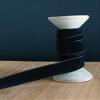 PoshNPretty 10 Yards Luxurious Plush Velvet Ribbon Roll - 3/8" or 5/8" (Black, 3/8" X 10 Yards) view 1