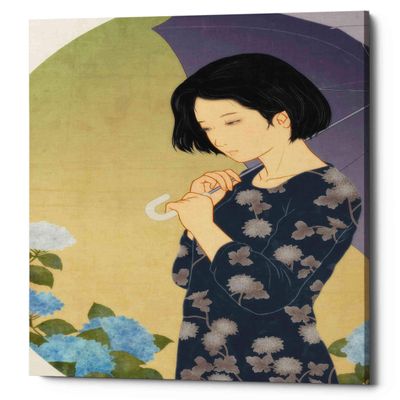 Epic Graffiti 'Ajisai' by Sai Tamiya, Canvas Wall Art, 40"x60"