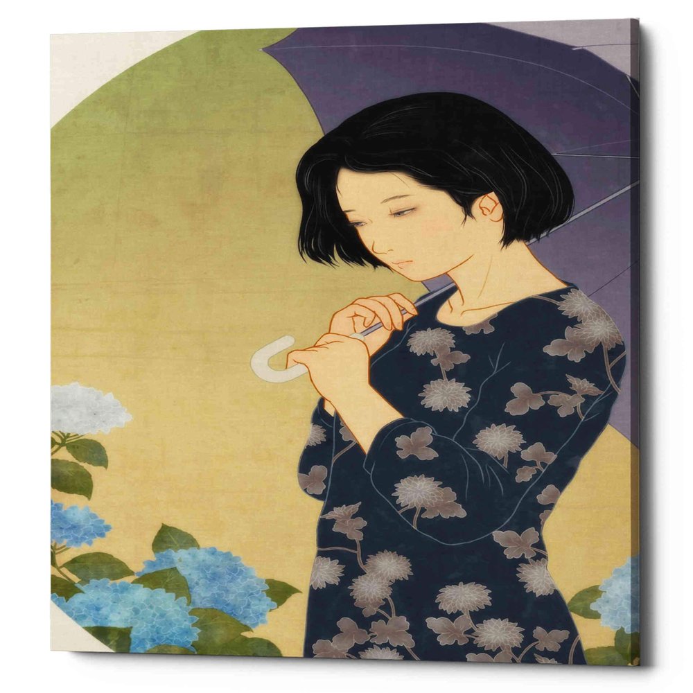 Epic Graffiti 'Ajisai' by Sai Tamiya, Canvas Wall Art, 40"x60"