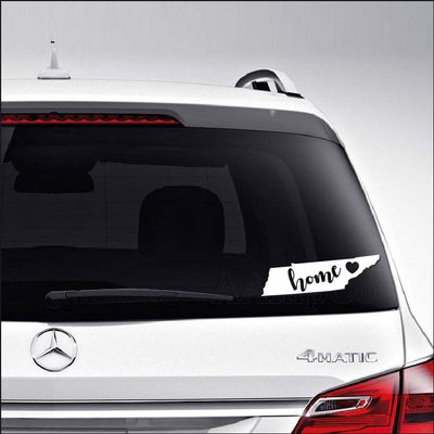Aampco Decals Home is Where The Heart is Tennessee State Map Car Truck Motorcycle Windows Bumper Wall Decor Vinyl Decal Sticker Size- [8 inch/20 cm] Wide/Color- Matte White