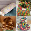 Chunky Knit Chenille Yarn,1kg/2.2lb Blanket Yarn,100% Polyester,Arm Knit Yarn,DIY Chenille Wool Yarn,Hand Knitting Chenille Yarn for Throw Blanket Mat Hat Scarf,Colorful-7 view 4