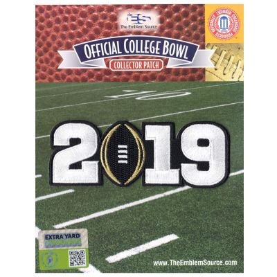 2019 College National Championship Game Jersey Patch Black Alabama Clemson