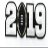 2019 College National Championship Game Jersey Patch Black Alabama Clemson view 2