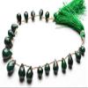 1 strand natural 8.inches natural,super rare emerald faceted drops shape beads 8 to 13 mm view 2