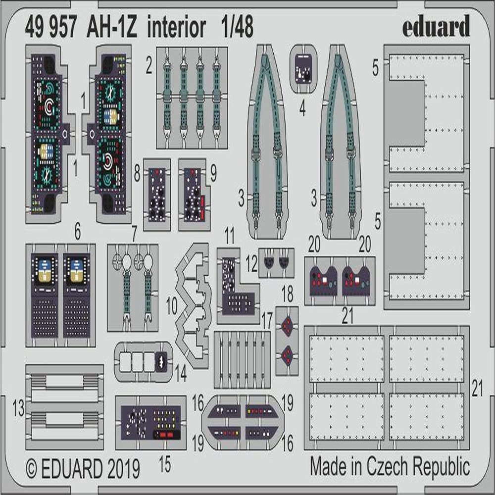 Eduard PhotoEtch 1:48 - AH-1Z interior (Kittyhawk)
