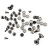 CRAFTMEMORE 200 Pack Leather Rivets Single Cap Rapid Rivet Metal Stud Fasteners Round Cap for Bag Belt Wallet Leather Craft (Gunmetal Black, 6MM) view 1