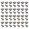 CRAFTMEMORE 200 Pack Leather Rivets Single Cap Rapid Rivet Metal Stud Fasteners Round Cap for Bag Belt Wallet Leather Craft (Gunmetal Black, 6MM) view 2