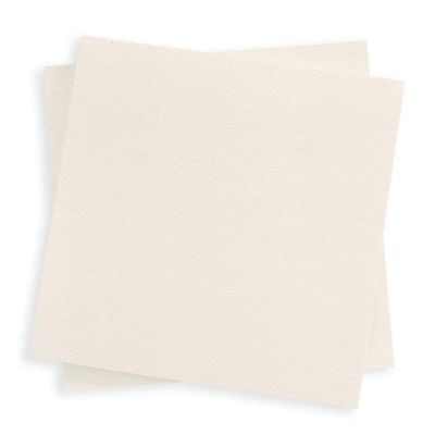 Warm Cream Square Flat Card - 6 1/4 x 6 1/4 LCI Felt 80C, 25 Pack