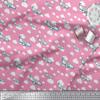 Soimoi Polyester Crepe Pink Fabric - by The Yard - 52 Inch Wide - Clouds & Airplane Transport Cloth - Sky-Inspired and Travel Fusion for Stylish Creations Printed Fabric view 3