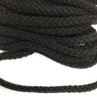 Black Cord Weave Trims 3/8" (9mm) Decorative Black Rope 5 Yards