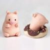 Artec360 Pig Love Donut Needle Felting Kits 70s (19um) Grade Merino Wool - Needles, Finger Guards, High-Density Foam Mat, Instructions view 1
