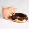 Artec360 Pig Love Donut Needle Felting Kits 70s (19um) Grade Merino Wool - Needles, Finger Guards, High-Density Foam Mat, Instructions view 2