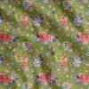 Soimoi Cotton Poplin Green Fabric - by The Yard - 56 Inch Wide - Leaves, Azalea & Floral Chic Textile - Romantic and Exotic Fusion for Trendy Creations Printed Fabric view 1