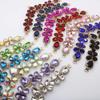 Buckles - 2018 New Charm 105MM Acrylic Chain DIY Garment sewing accessories Metal Crystal Rhinestone bikini Connectors buckle - (Color: No.1 White) view 2