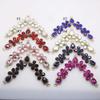 Buckles - 2018 New Charm 105MM Acrylic Chain DIY Garment sewing accessories Metal Crystal Rhinestone bikini Connectors buckle - (Color: No.1 White) view 3