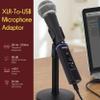 Pyle Microphone XLR-to-USB Signal Adapter - Universal Plug and Play XLR Mic to PC Adaptor for Digital Recording w/ Mix Audio Control, +48V Phantom Power, Headphone Volume, USB Cable - PDUSBPP10 view 2