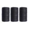 Ryalan UV Resistant High Strength Polyester Thread for Upholstery, Outdoor Market, Drapery, Beading, Purses, Leather, Hair Weave Bundles, Hair Extensions, Wig DIY Project 3 Rolls (3 Thread, Black) view 1