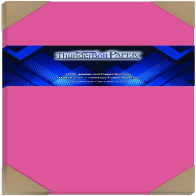 100 Hot Pink 65lb Cover|Card Paper - 8.5 X 14 Inches Legal & Menu Size - 65 lb/pound Light Weight Cardstock - Quality Printable Smooth Surface for Bright Colorful Results
