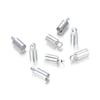 100pcs Round Tube Cord End Caps Sterling Silver Plated Glue in Endcap Barrel for 1.5mm Cord Beading Wire Thread DIY Craft Jewelry Making CF216-2 view 1