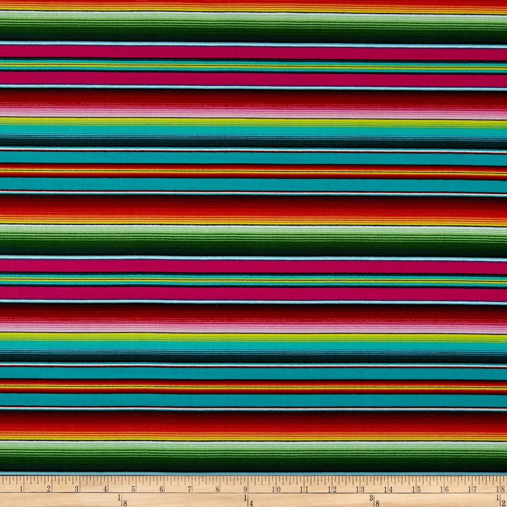 Fiesta Serape Stripe Fuschia, Fabric by the Yard