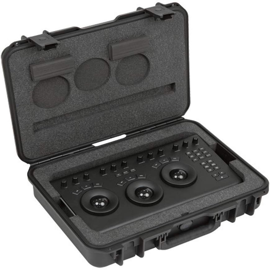 SKB Cases 3i-18135DAV iSeries Case, Compatible with Blackmagic Design Davinci Resolve Micro Panel, Polypropylene Copolymer Resin, Trigger Release Latch System, Rubber Over-Molded Cushion Grip Handle